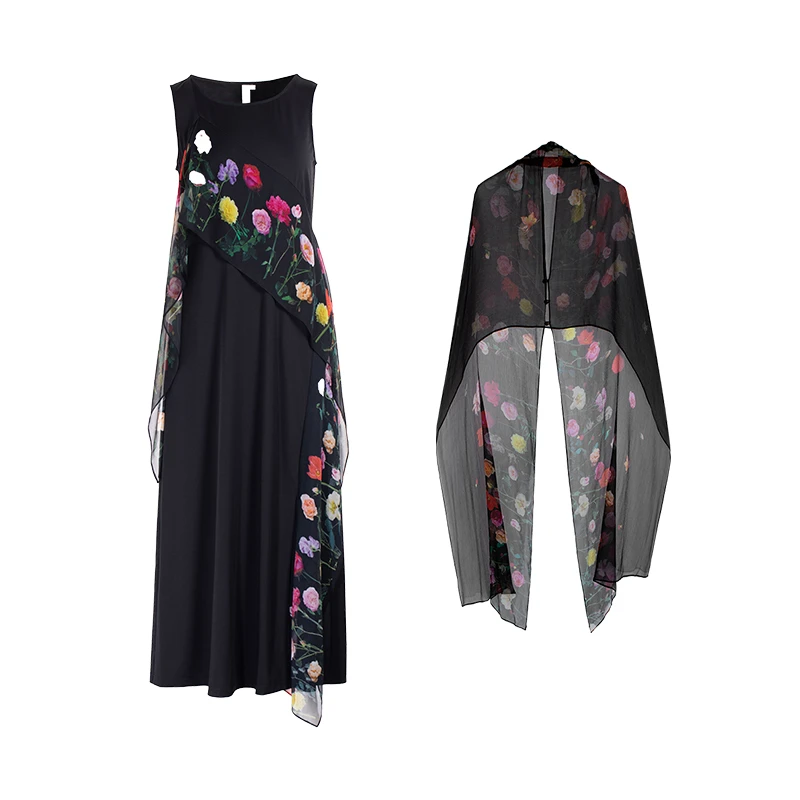 彩云之南披肩玫瑰秘境连衣裙生活在左花仙子印花X2931178-1932199