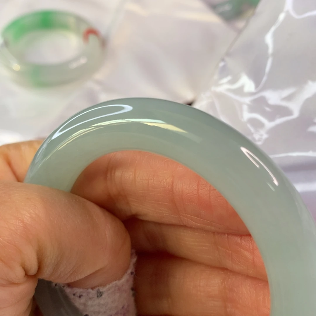 翡翠未镶嵌手镯翡翠手镯56.7