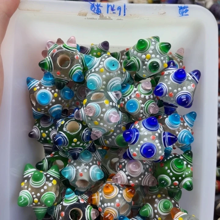 琉璃颈饰琉璃琉璃蜻蜓眼大