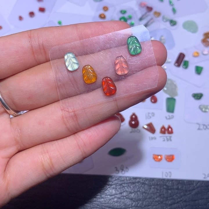 未镶嵌挂件翡翠叶子