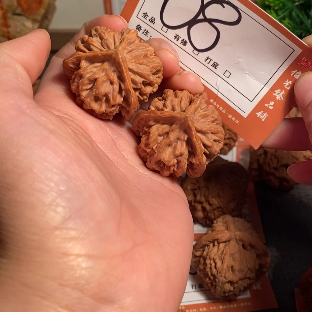 把件文玩核桃38尺三棱08