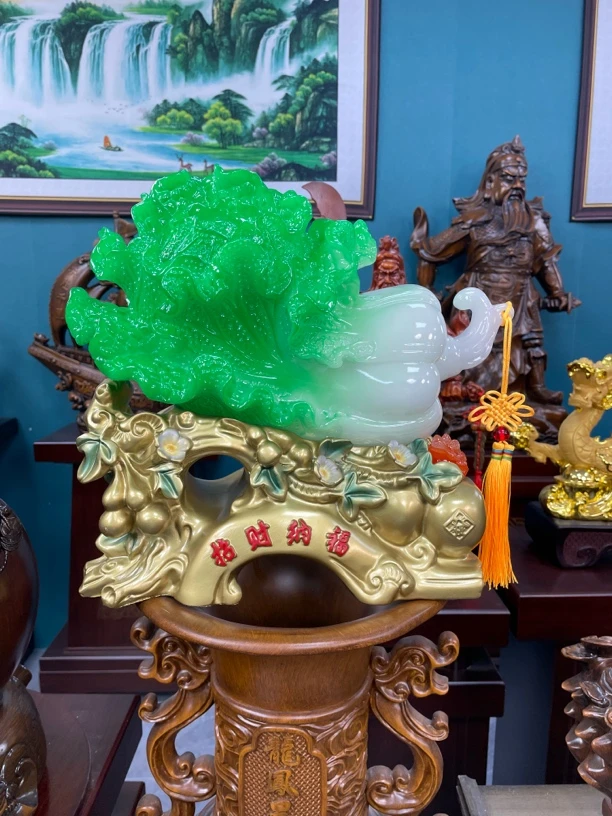 招财纳福白菜客厅乔迁电视柜摆件27