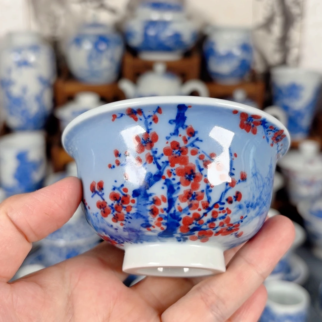 杯青花瓷器手绘作品陶瓷杯