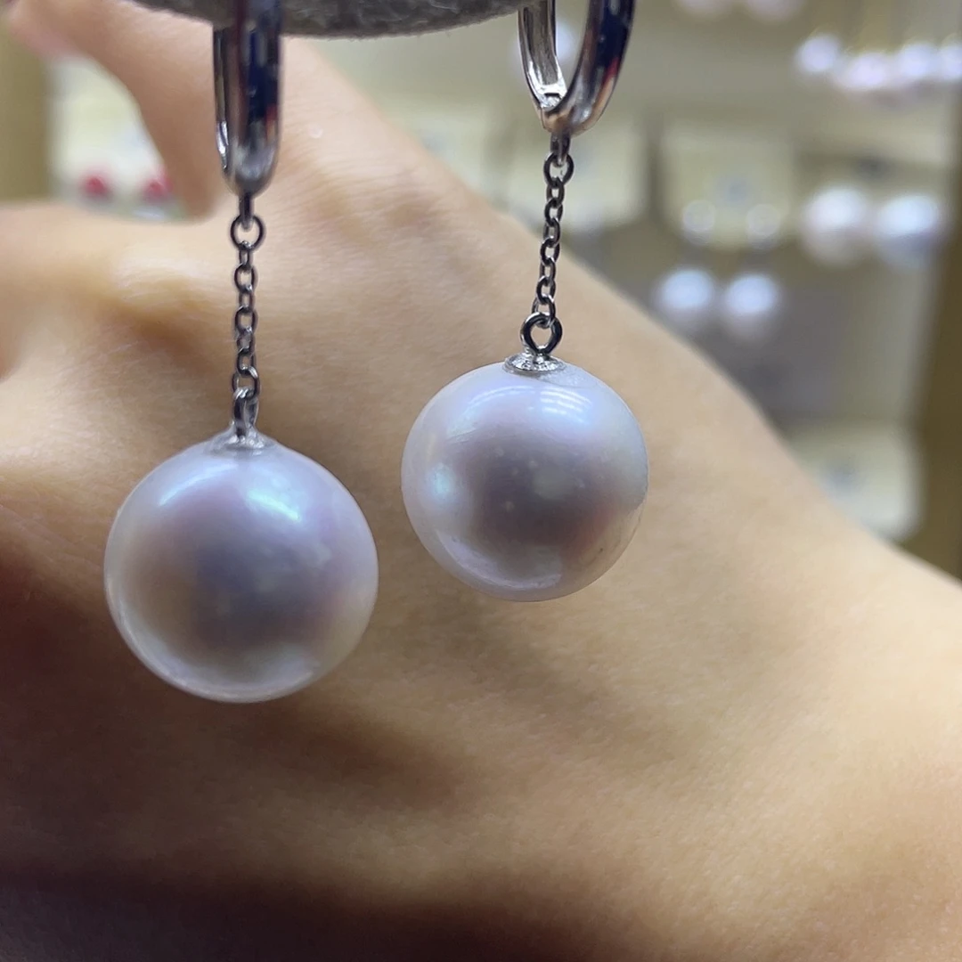 耳饰淡水珍珠银S925镶嵌