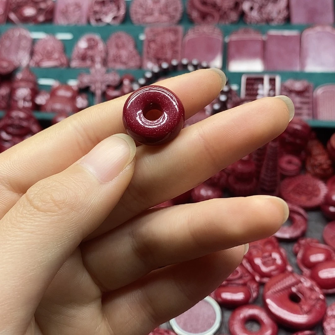 天然辰砂朱砂吊坠