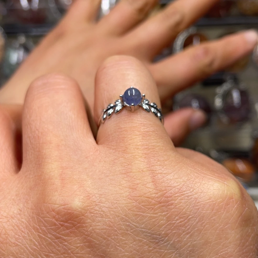 【闪购商品】水晶珠宝半成品银S925镶嵌戒指