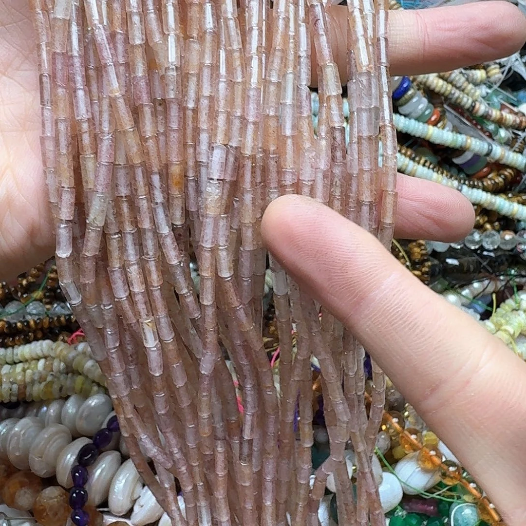 玛瑙/玉髓合金珠宝半成品一条3x6m草莓晶