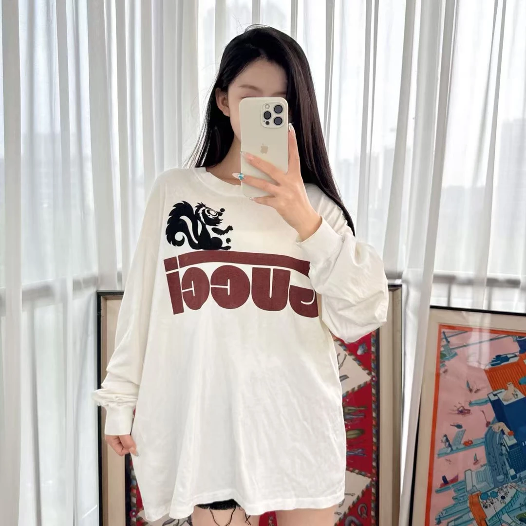 95新 GUCCI/古驰 麦殿/小松鼠长袖卫衣/250625VHD1L03