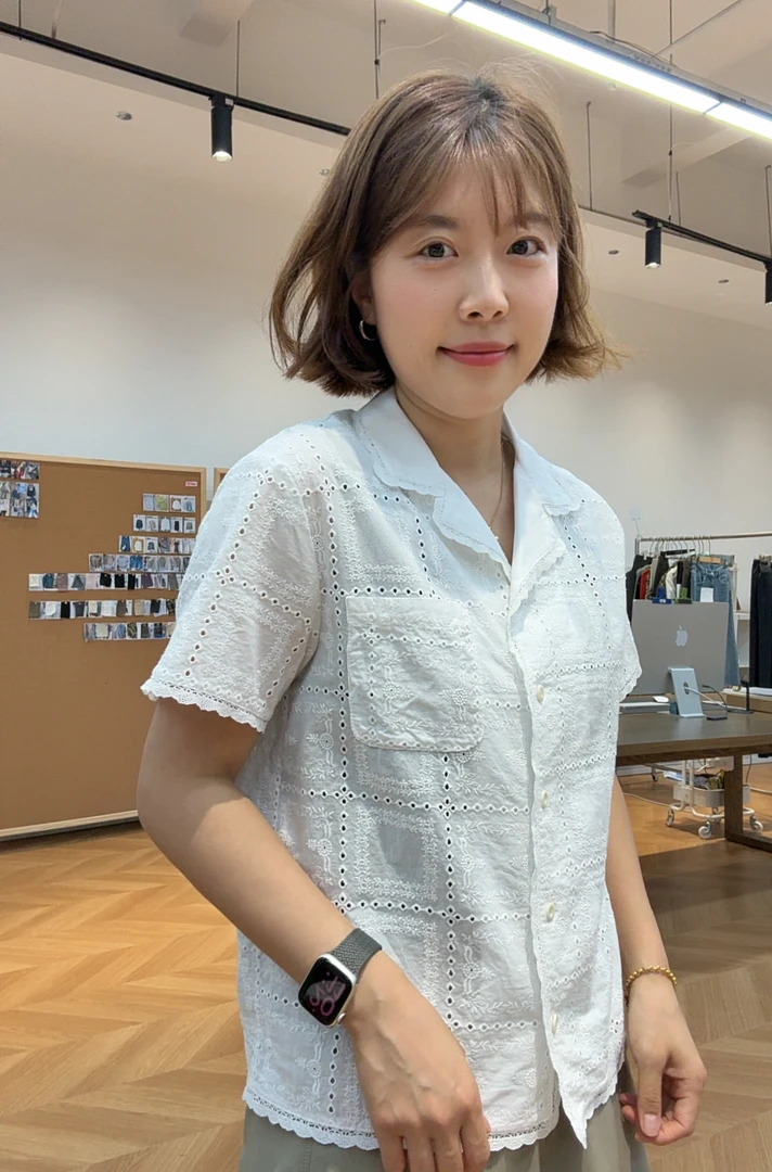 小金刚-【花纹方块】短袖衬衫