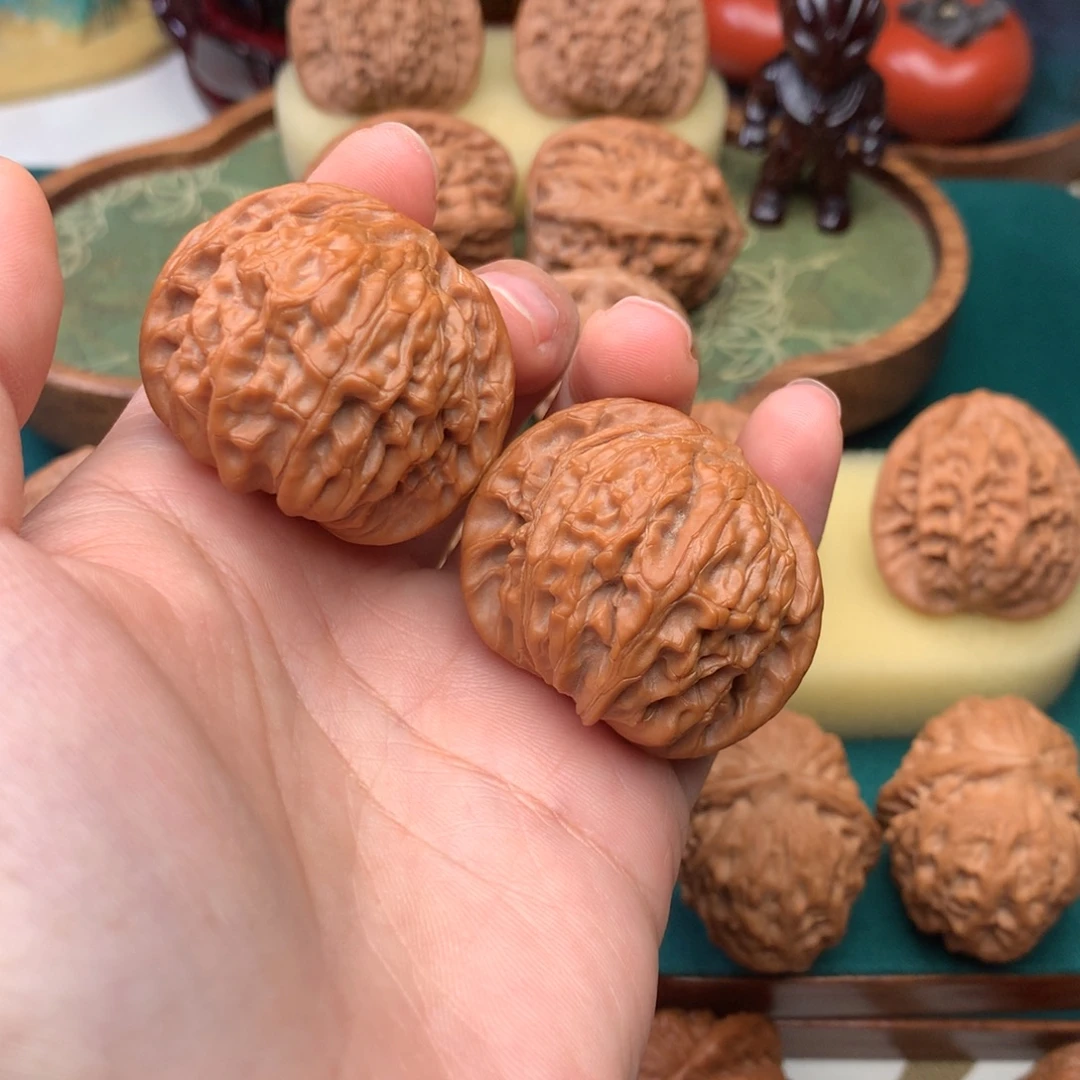 文玩核桃把件磨盘39.5