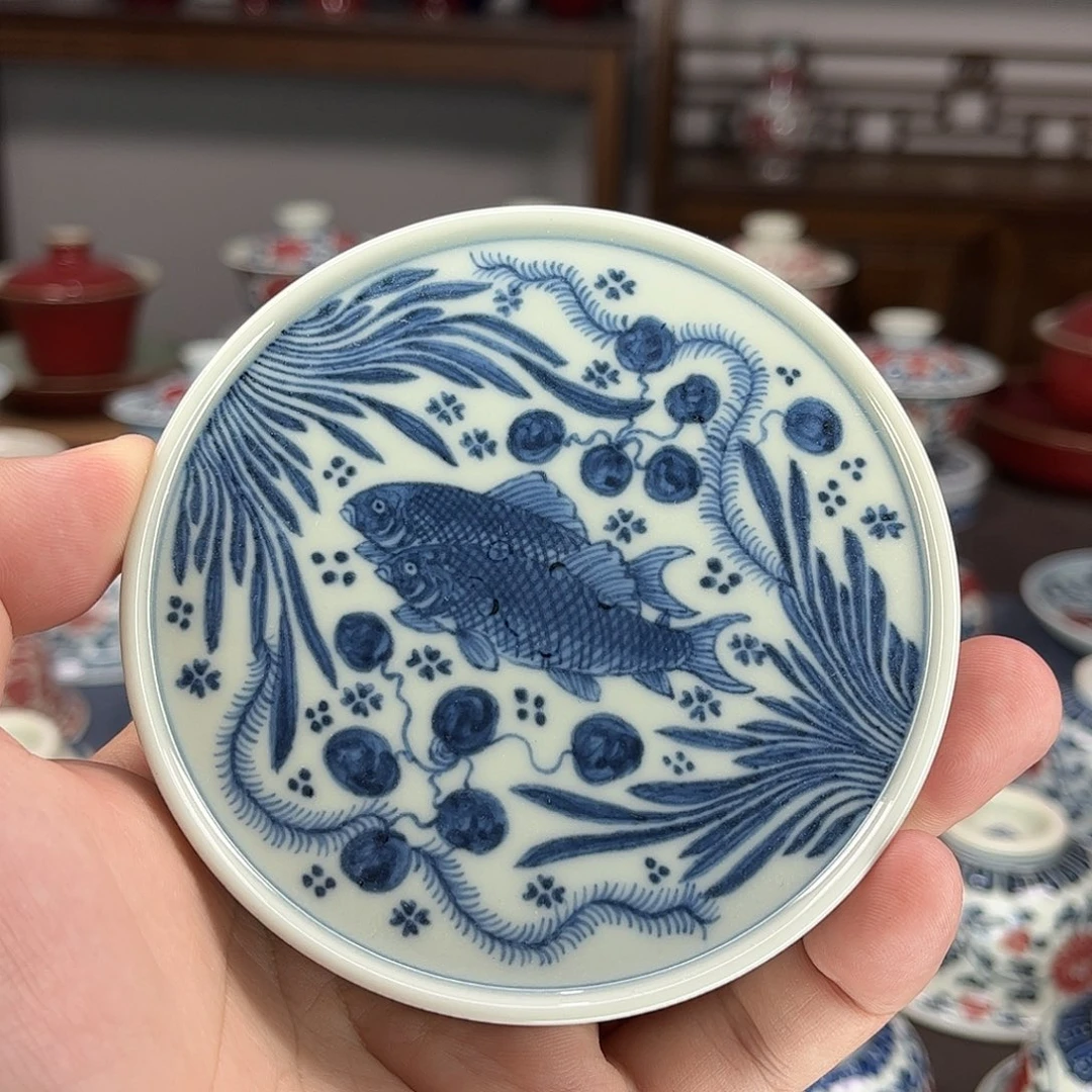扬***里景德镇陶瓷青花釉里红