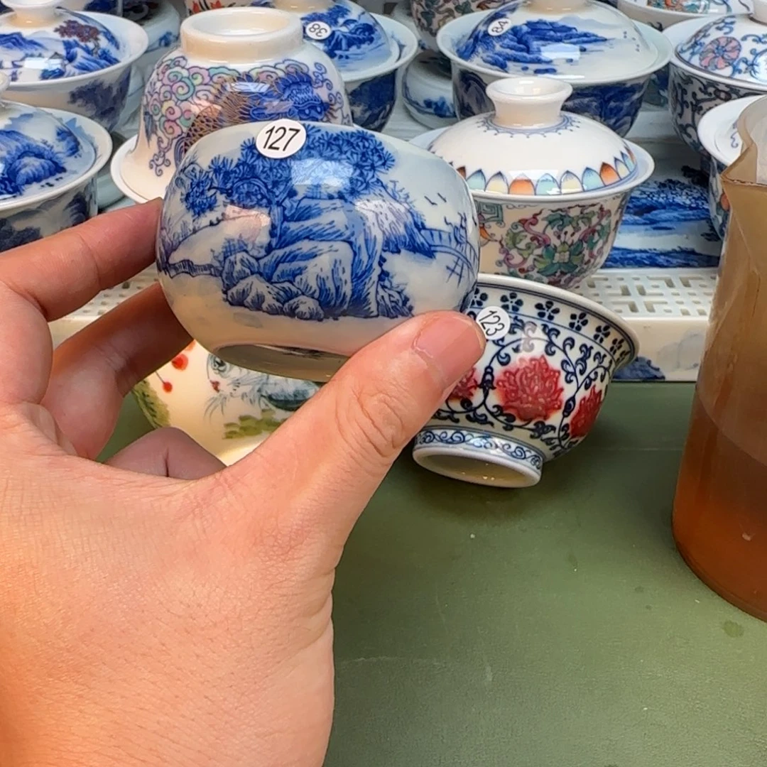 彦祖纯手工手绘茶具127