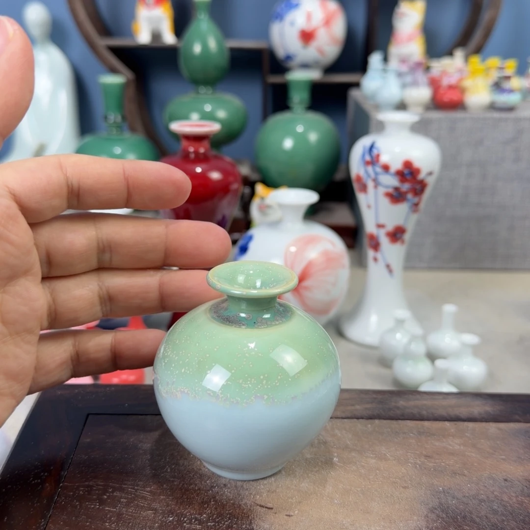 陶瓷手工小花器摆件