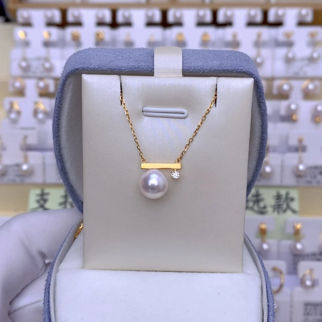 套链18K金镶嵌海水珍珠