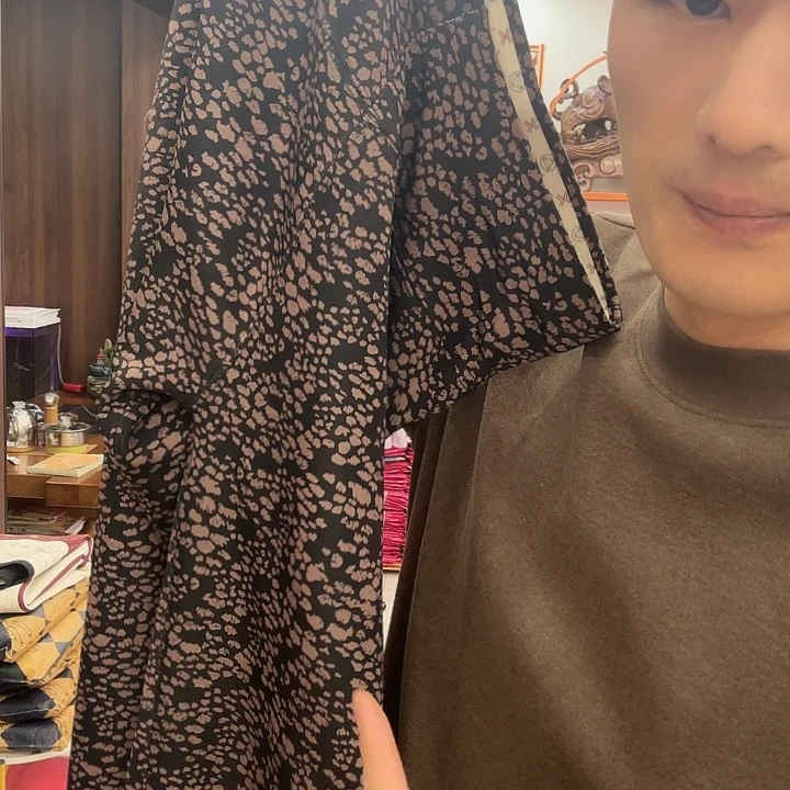 豹纹处理保暖裤22