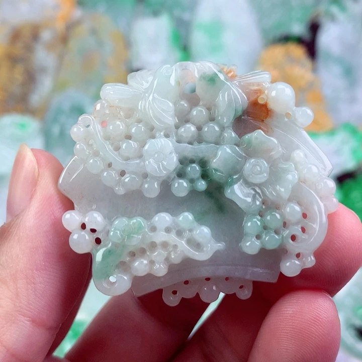 翡翠未镶嵌吊坠(不含链)
