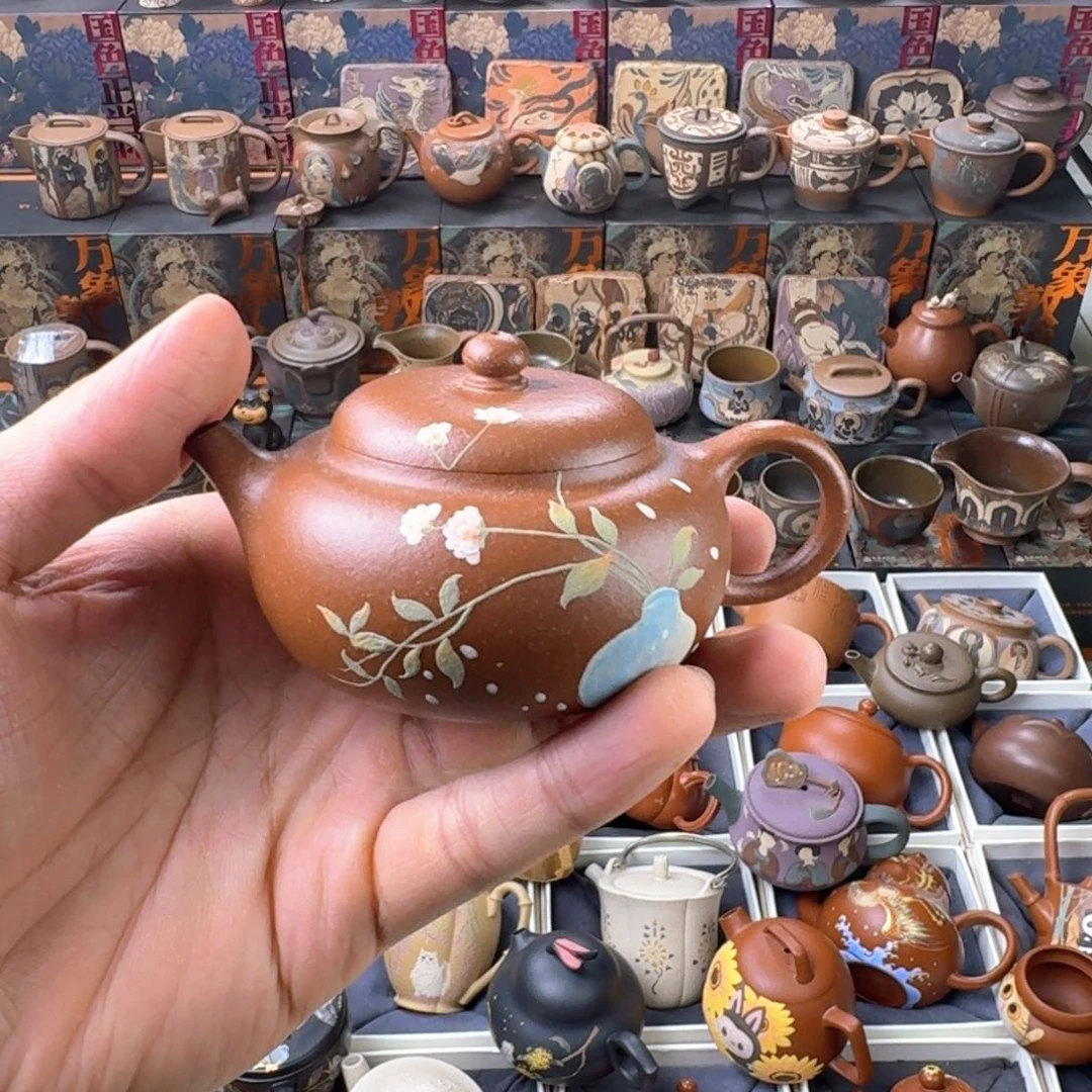 茶壶紫砂140ml原矿精工半手
