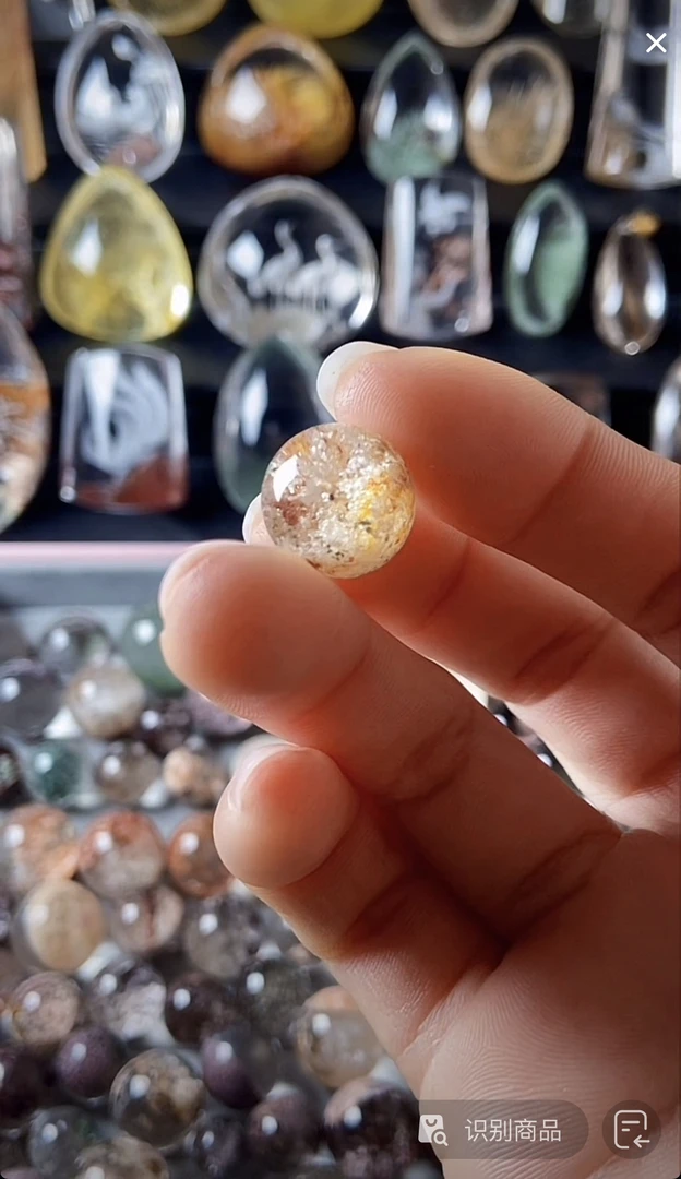 非金属皮质吊坠 彩幽14mm