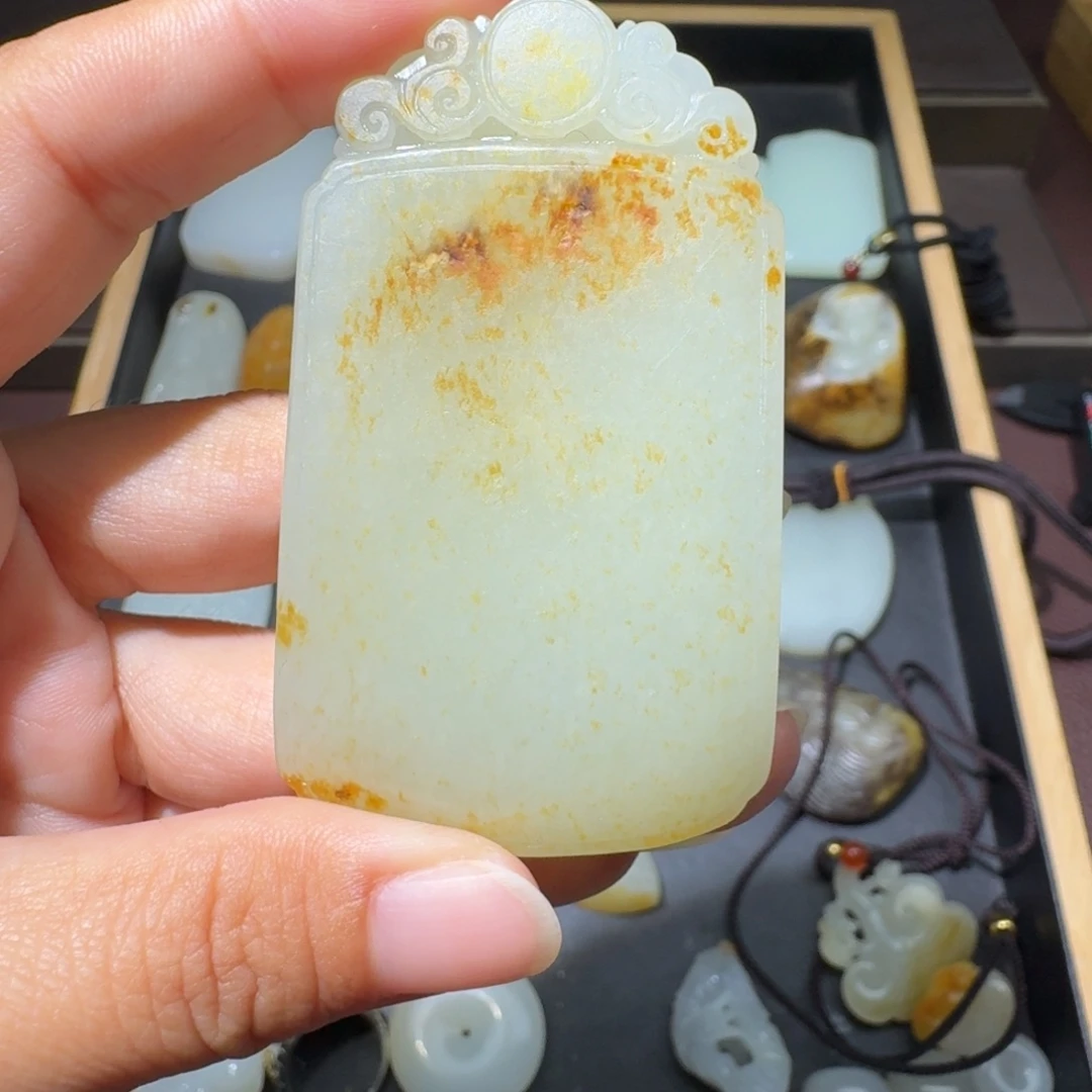 和田玉未镶嵌吊坠(不含链)
