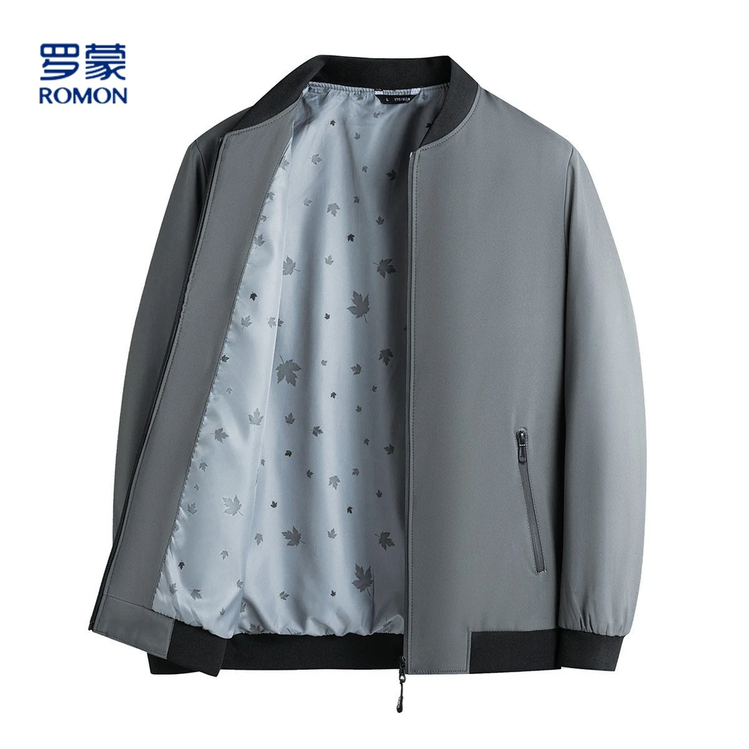 【热销推荐】罗蒙棒球服夹克外套男春秋休闲夹克男舒适男式夹克