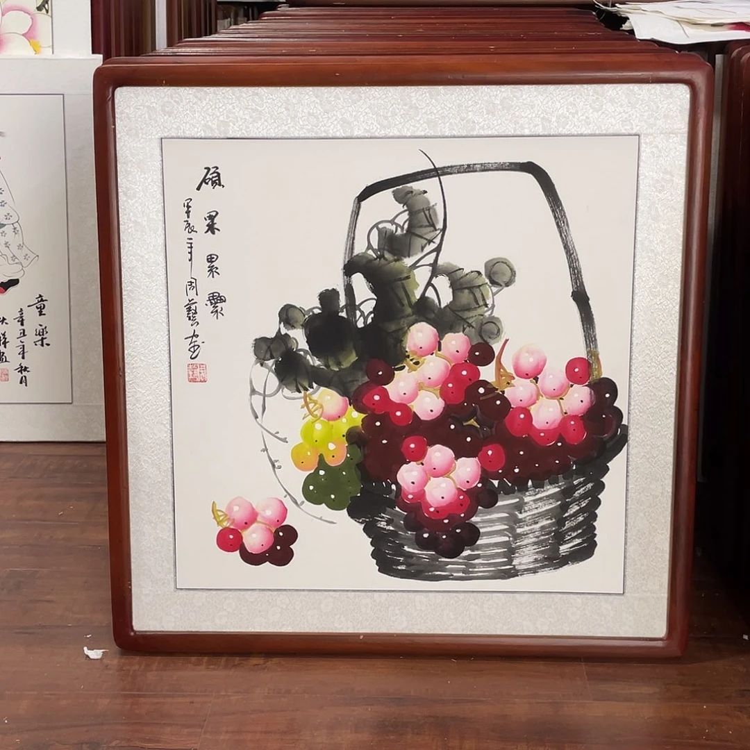 国画带框尺寸63*63厘米