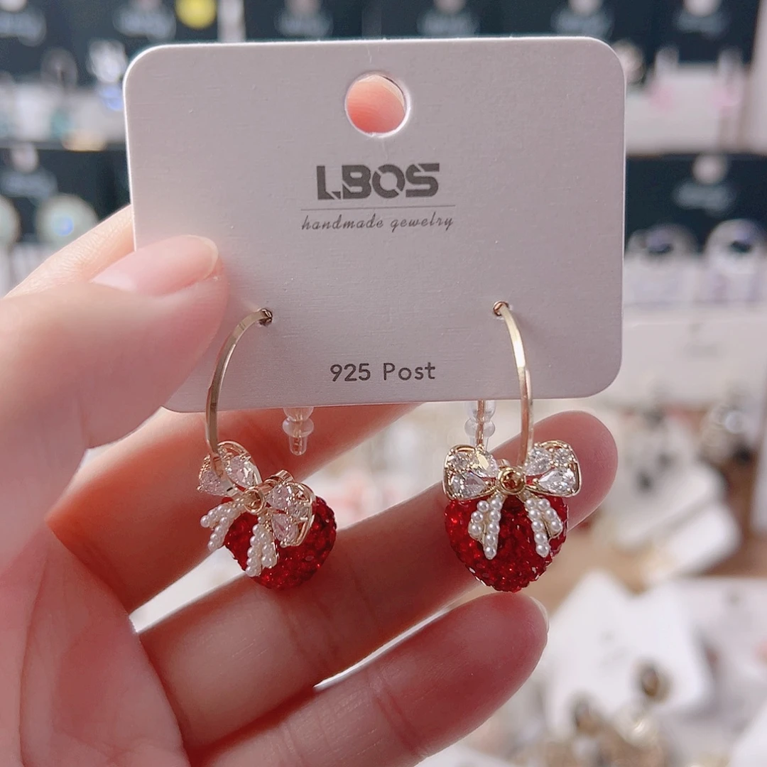 锆石纯铜合金耳环的