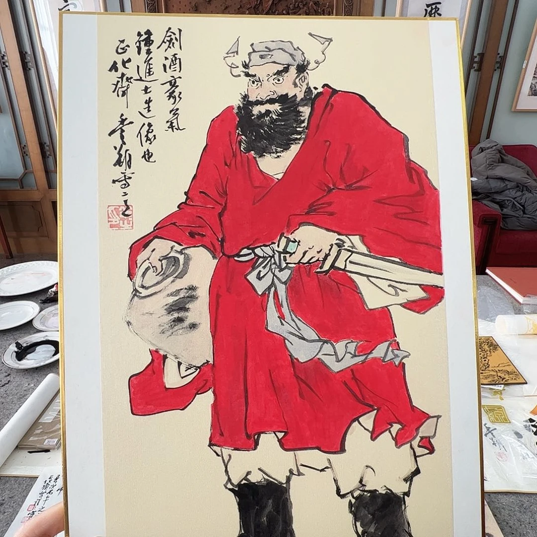 （rbzzx4846）剑酒豪气 书画