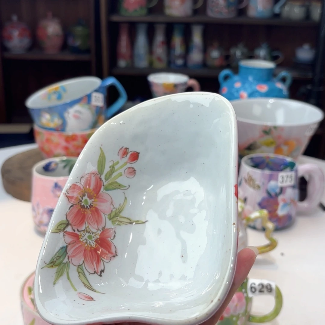 景德镇手绘高温釉下彩陶瓷茶具