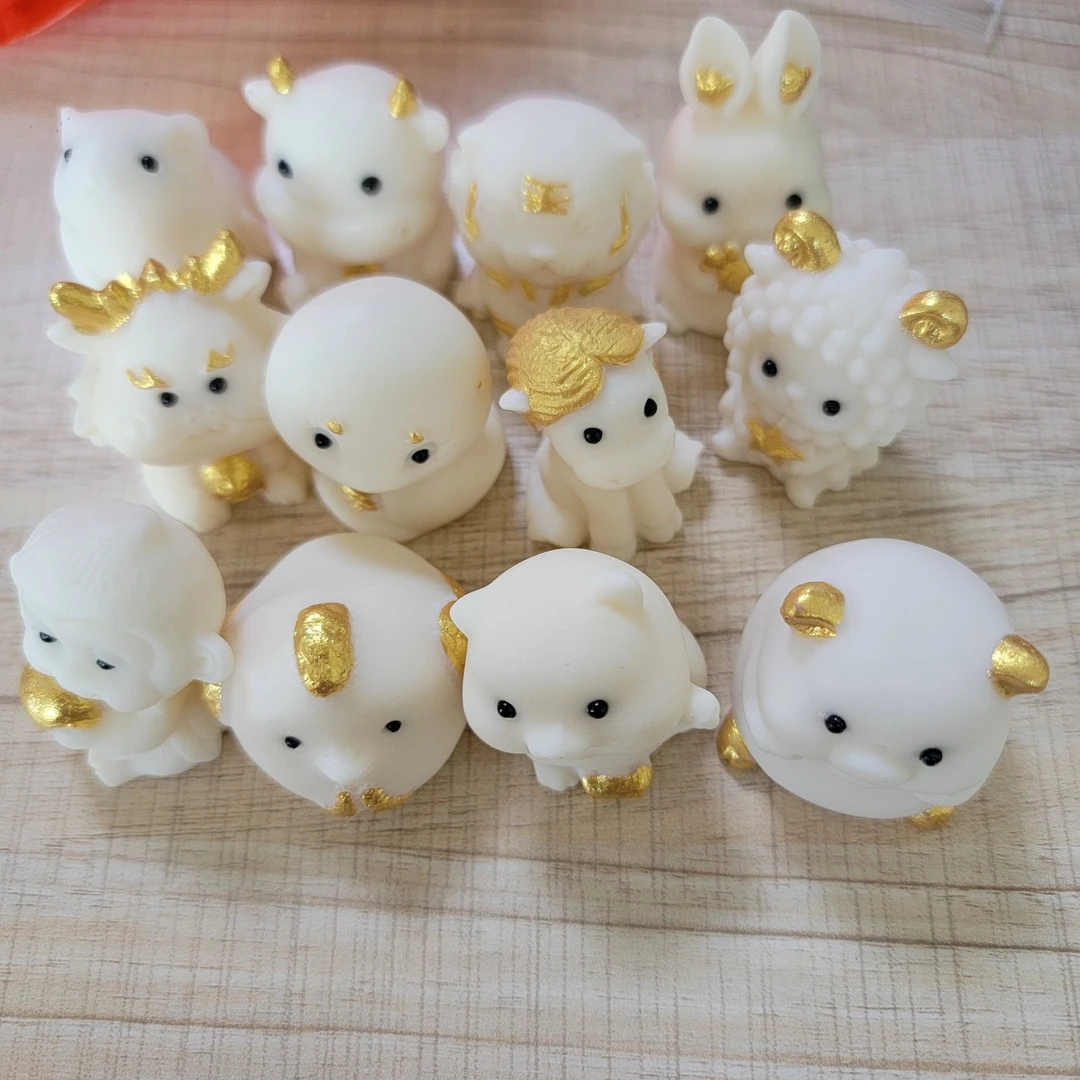 象牙果精美摆件十二生肖全套十二个