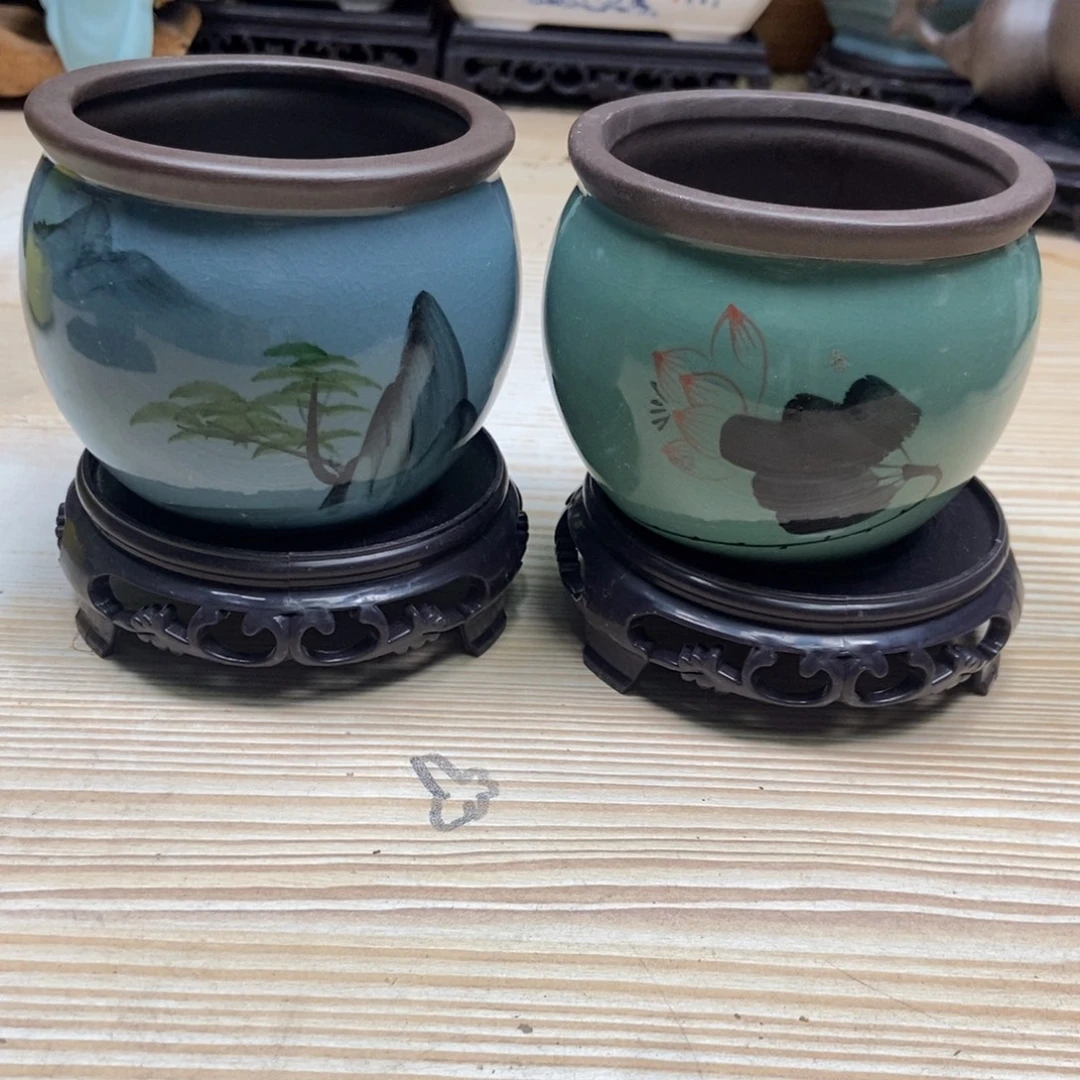 瓷片陶瓷花盆陶瓷艺术