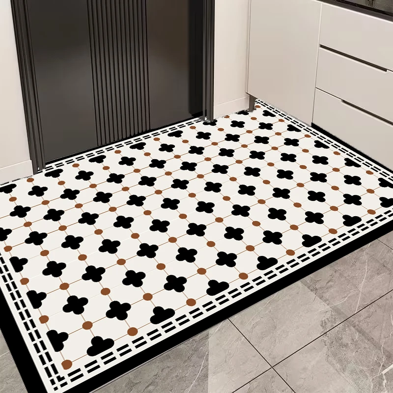 X148-7【80*120cm】硅藻泥入户门垫进门地垫门口玄关防滑免洗地毯