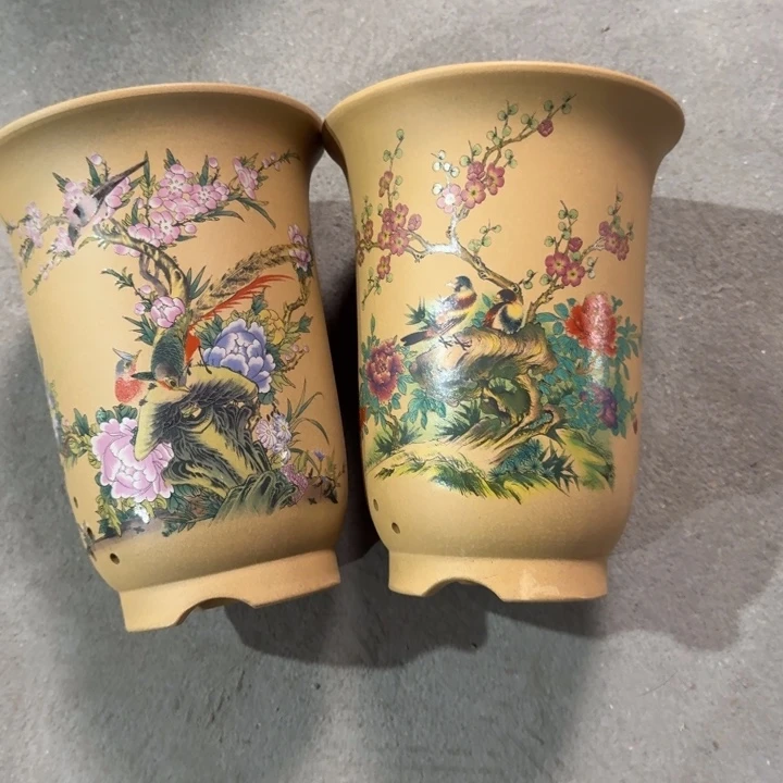 紫砂花盆破损补发紫砂高度22口径17俩只