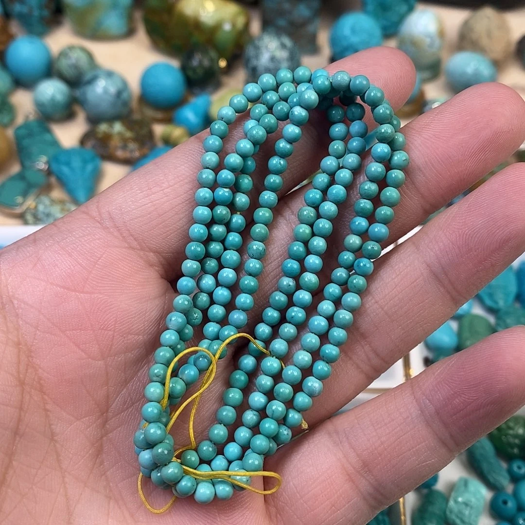 绿松石未镶嵌小米链