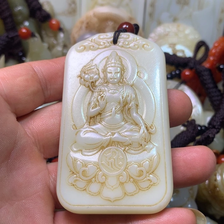 和田玉未镶嵌挂件用****7