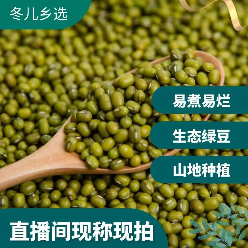 农家自种绿豆可发芽适合做绿豆粥绿豆汤五谷杂粮