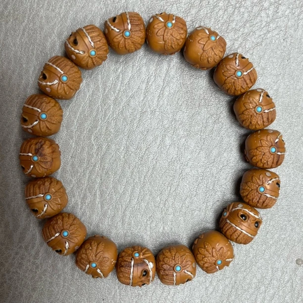 酋长阿呆紫金鼠满银镶嵌12尺