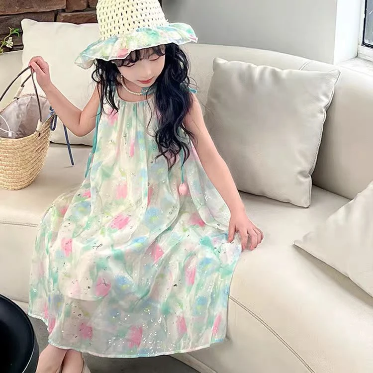 【送帽子】送帽子女童夏装连衣裙2025新款儿童公主背心裙子女孩裙子