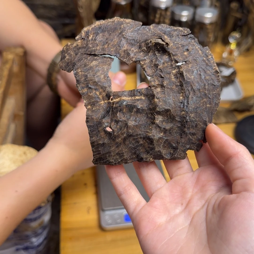 沉香沉香碎屑芝*海南野生铁头块料12克