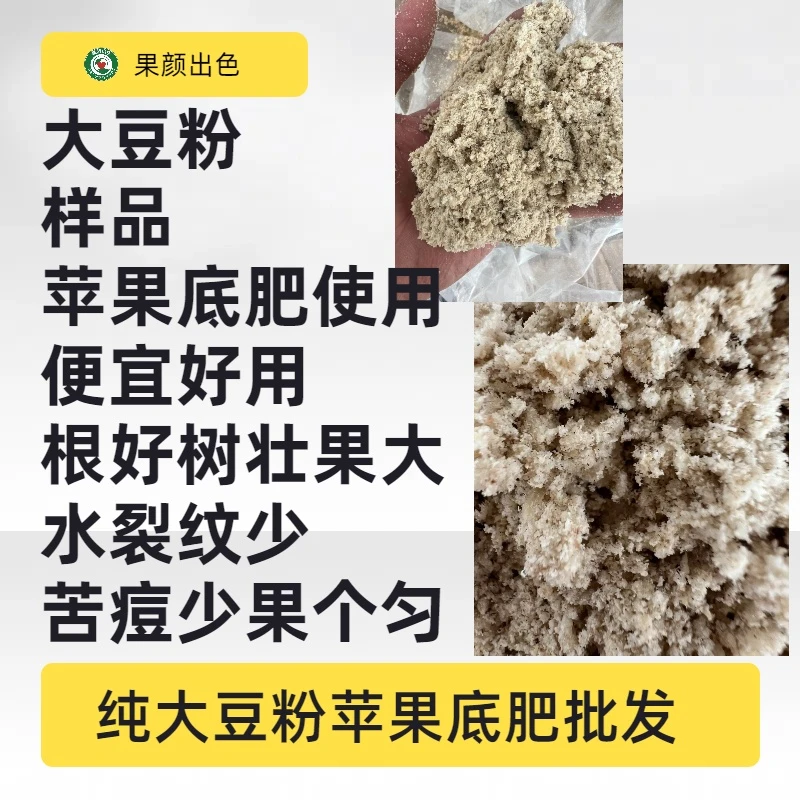 曲燕纯大豆粉苹果底肥使用样品链接根好树壮果个大水裂纹少苦痘少