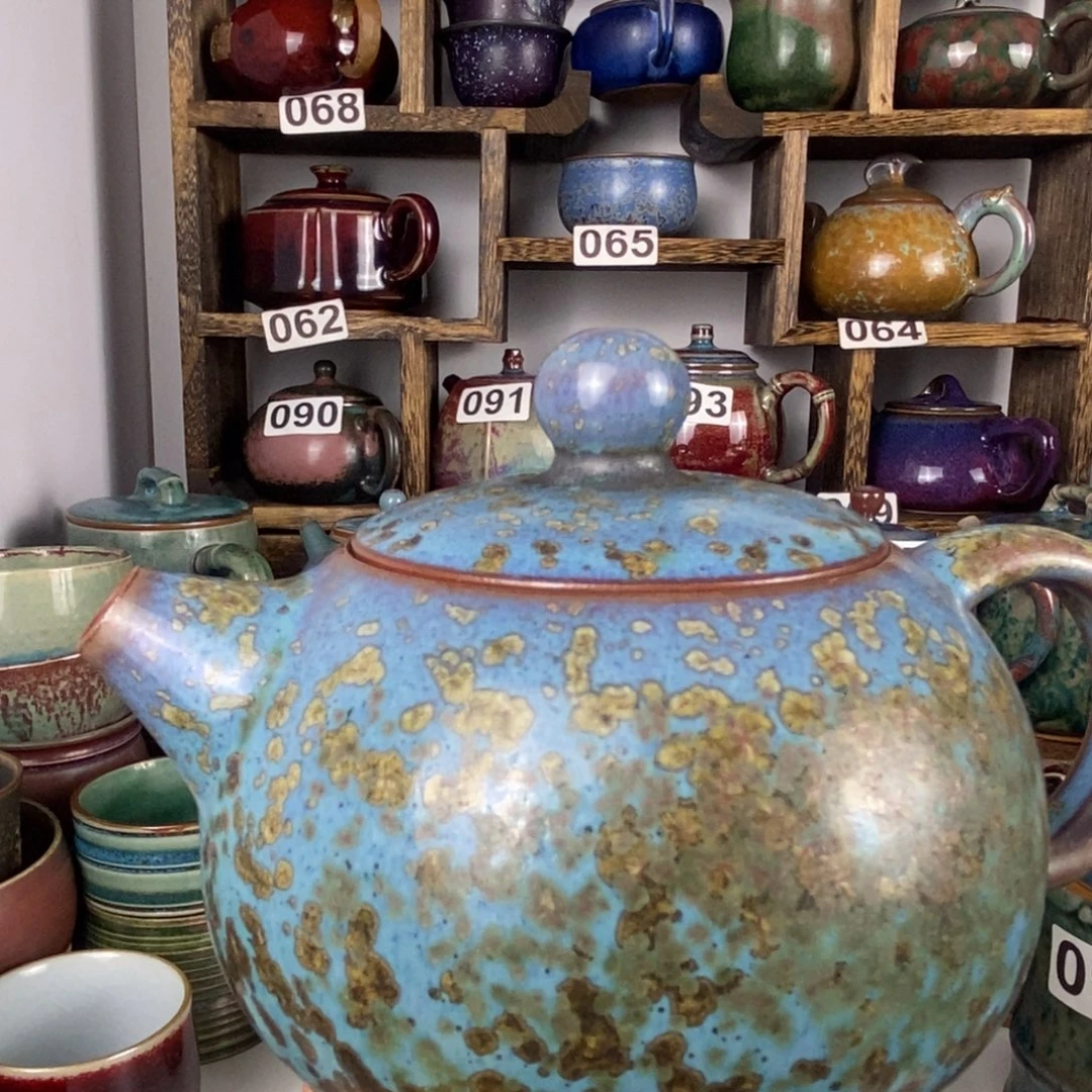 晨***意中国神后钧瓷茶具处理