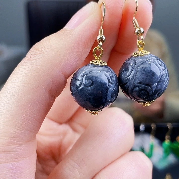 翡翠耳饰未镶嵌饰品