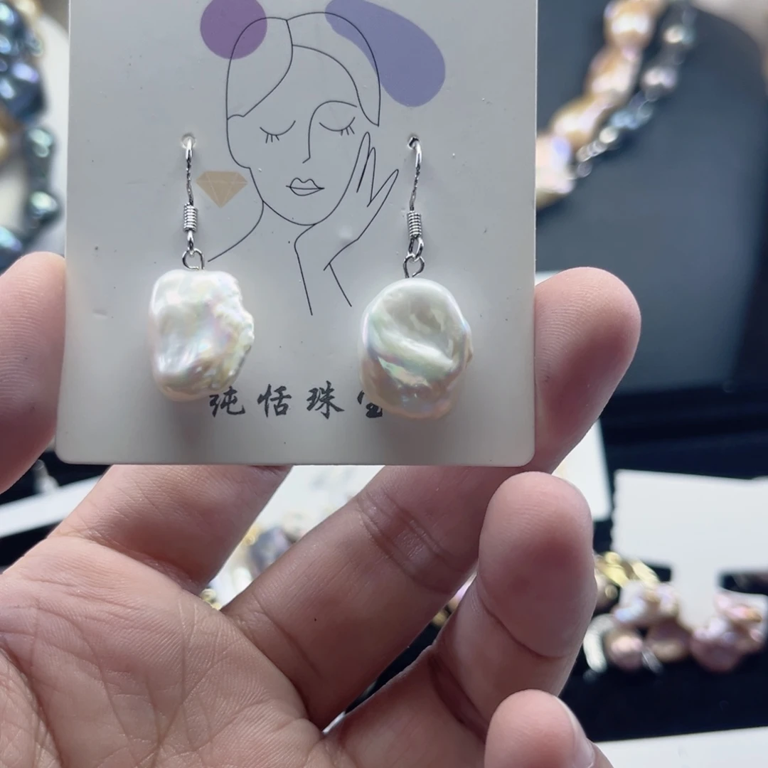 未镶嵌耳饰淡水珍珠【纯恬】