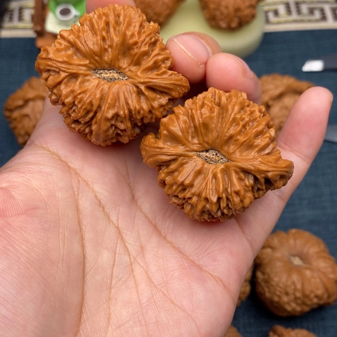 把件文玩核桃44毕业凹底高炮拉丝蚂蚁纹南疆全品
