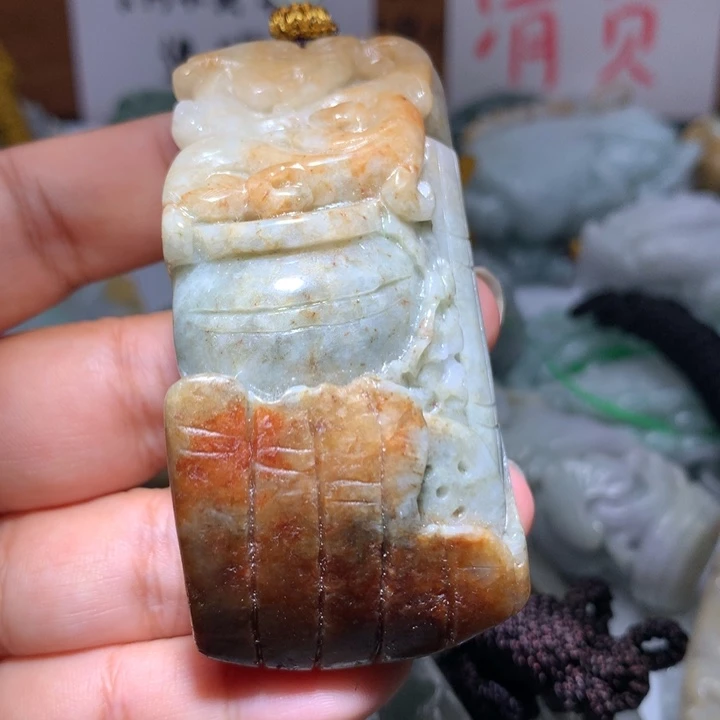 翡翠未镶嵌颈饰保真天然A货翡翠