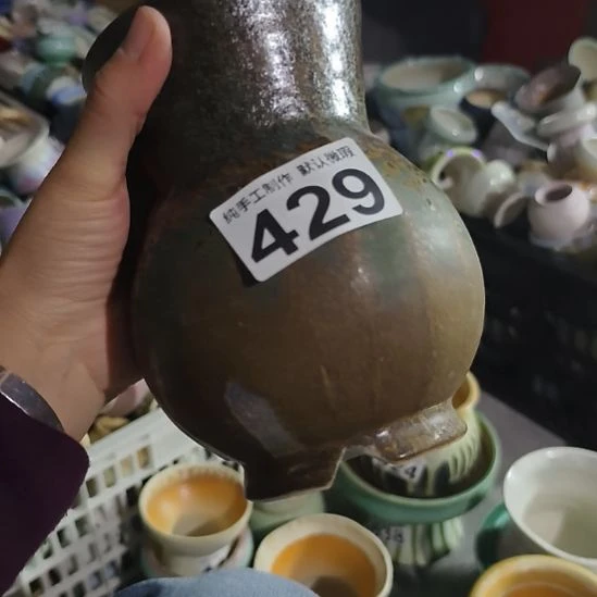 景德镇手工高温陶瓷：内口10高16