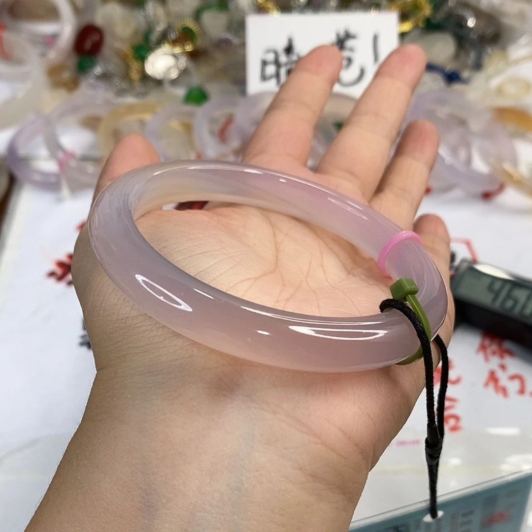 玛瑙/玉髓未镶嵌手镯A73。 62.4