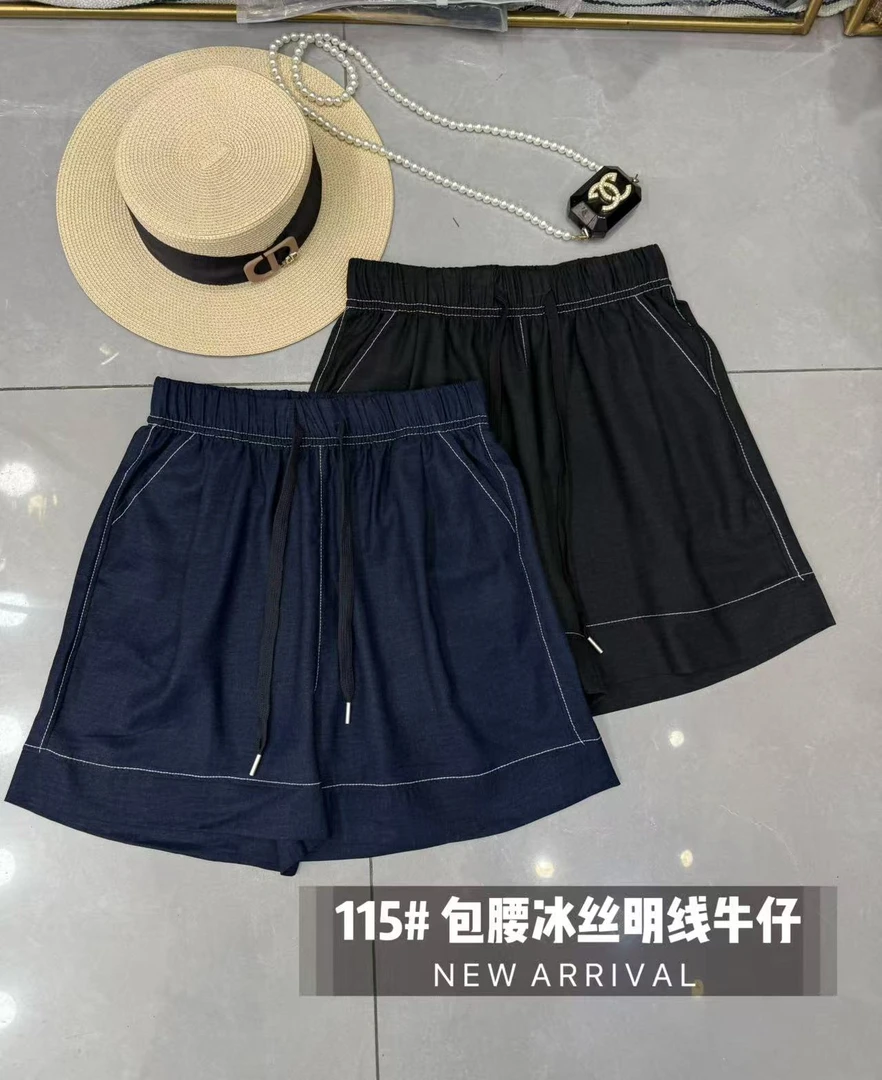 包腰冰丝复古明线仿牛仔115