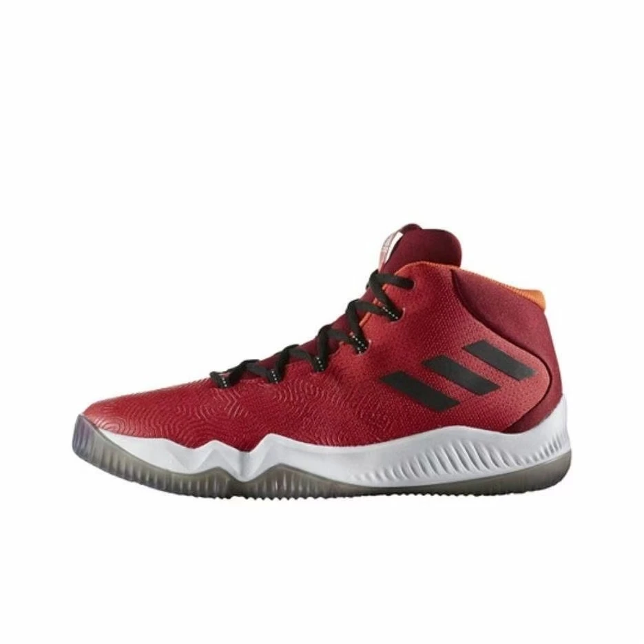 【微瑕】adidas Crazy 舒适耐磨中帮篮球鞋男款红色 BB8257