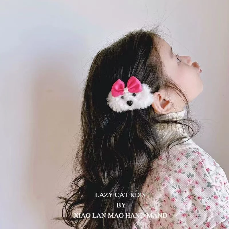 BB夹少女风边夹甜美女发夹可爱毛球手工森系女童韩版