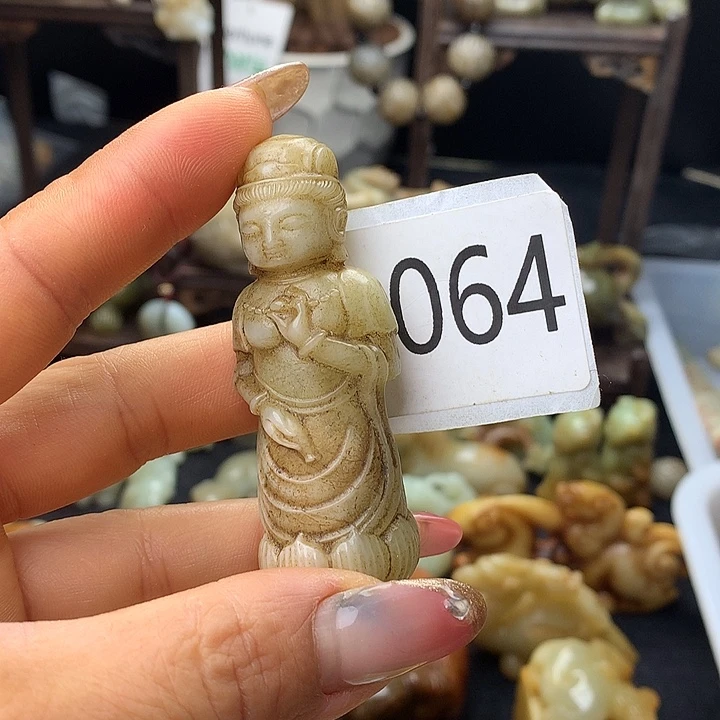 和田玉银S925镀金镶嵌颈饰